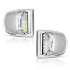 Bestview front view showing chrome housing and LED array benefit improved visibility