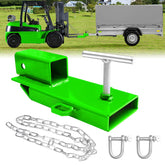 BESTZHEYU front view of 2" hitch showing receiver and sturdy construction benefits durability