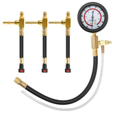 BETOOLL front view showing gauge and three adapters for quick checks