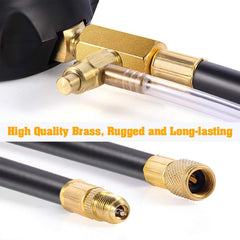 BETOOLL reinforced hose with quick-release valve enables safe one-handed venting
