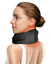 BETOVIN front view of heated neck brace showing soft foam support and ergonomic V-shape for comfort