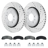 Betthand front brake kit front view showing rotors and pads for clear compatibility