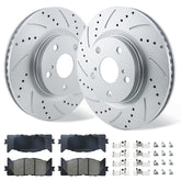 Betthand front view showing rotors and pads, clear fit and durability benefit