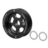 Bevinsee front view of pulley showing profile and durable construction benefit