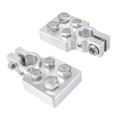 Bevinsee front view of top post clamps showing fit and rugged build, improving connection reliability