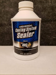 BG PRODUCTS front packaging of cooling system sealer showing compact bottle and benefit of leak prevention