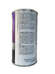 BG RF7 label close-up highlighting directions and additives for protection