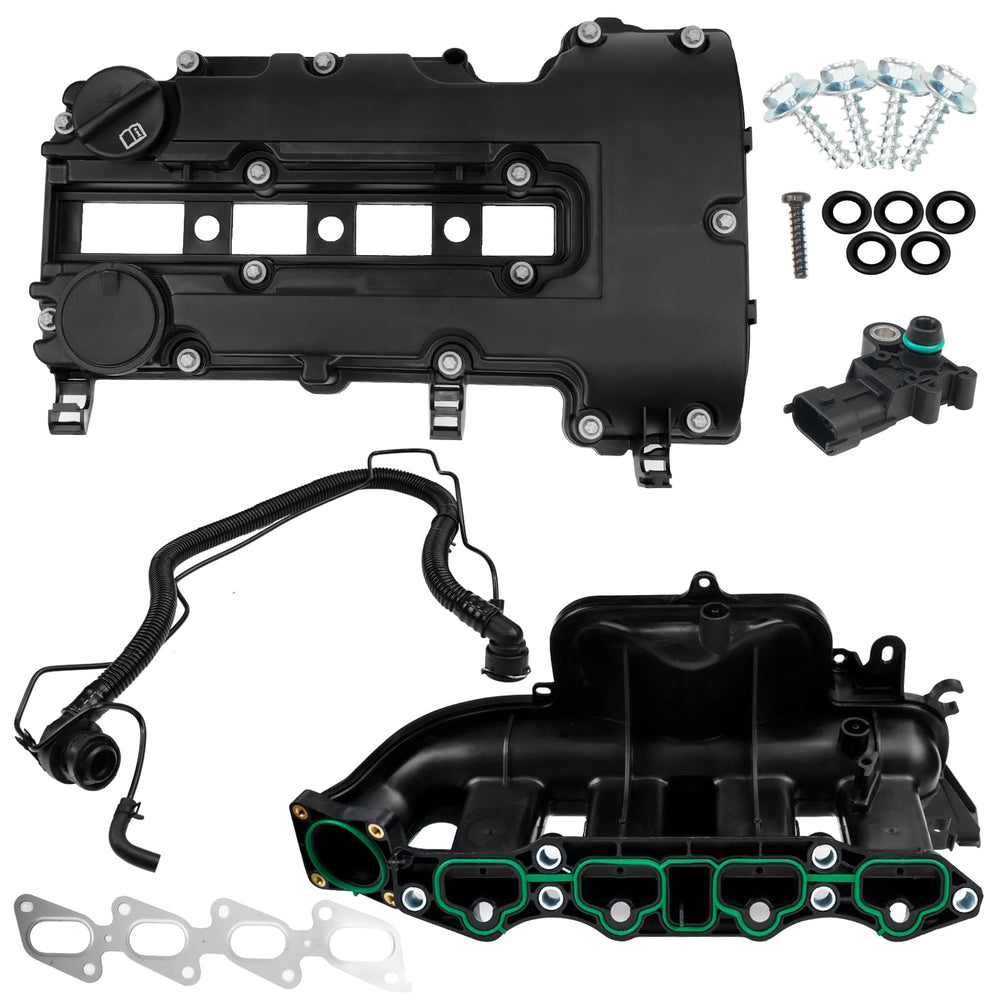 BHB front view of intake manifold and valve cover showing fit and finish benefit