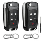 BHUMKEY front view of two 5-button replacement fobs showing design and benefits