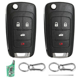 BHUMKEY front view of 4-button fob showing buttons and flip key benefit quick access
