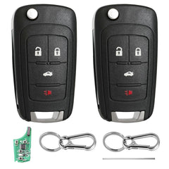 BHUMKEY front view of 4-button fob showing buttons and flip key benefit quick access