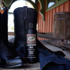 Applying Bickmore to a boot to restore flexibility and protect from the elements