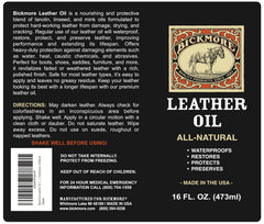 Side-by-side before and after saddle treated with Bickmore showing restored leather