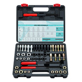 Bicos front case showing organized 49-piece set for quick selection