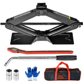 BIG RED front view of assembled jack showing compact portability and stability
