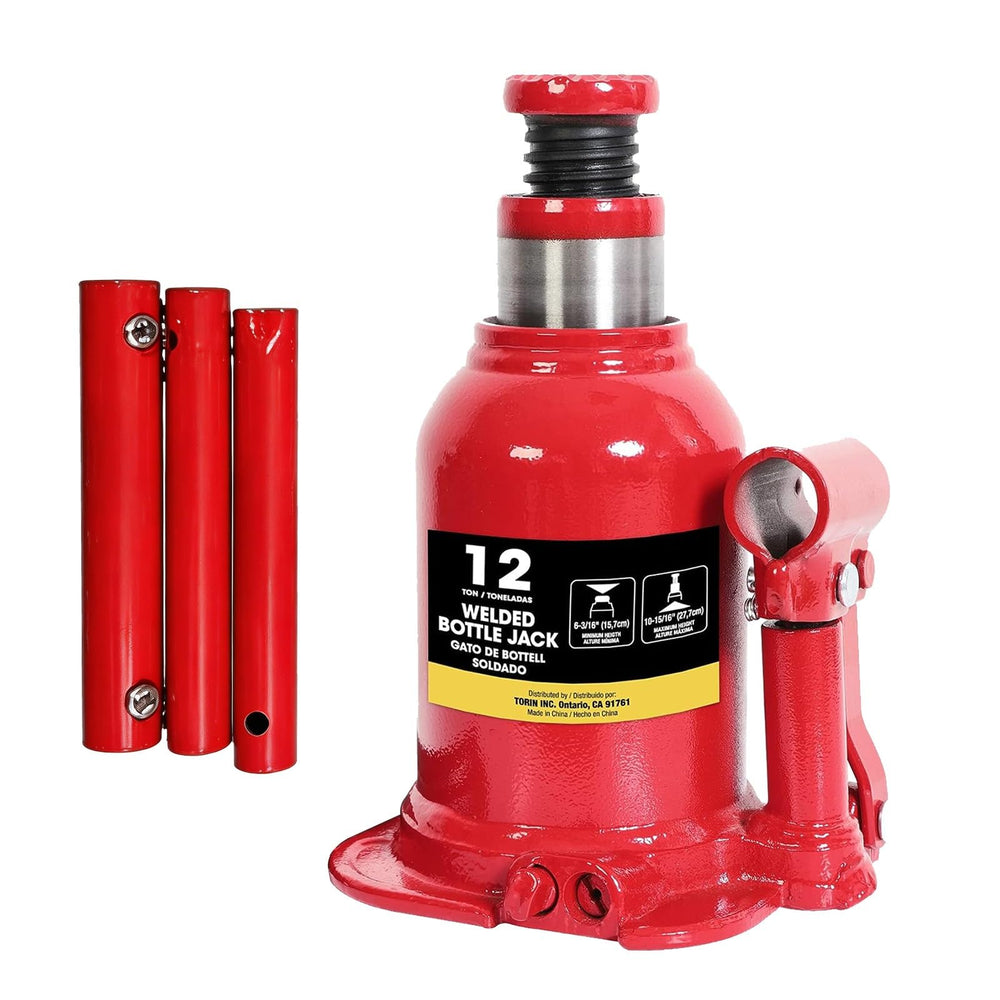 BIG RED front view bottle jack showing stability and heavy-duty build