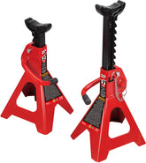 BIG RED front view pair of jack stands showing stable support and visibility