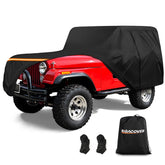 BIGACOVER front view showing full CJ5 protection and weather resistance