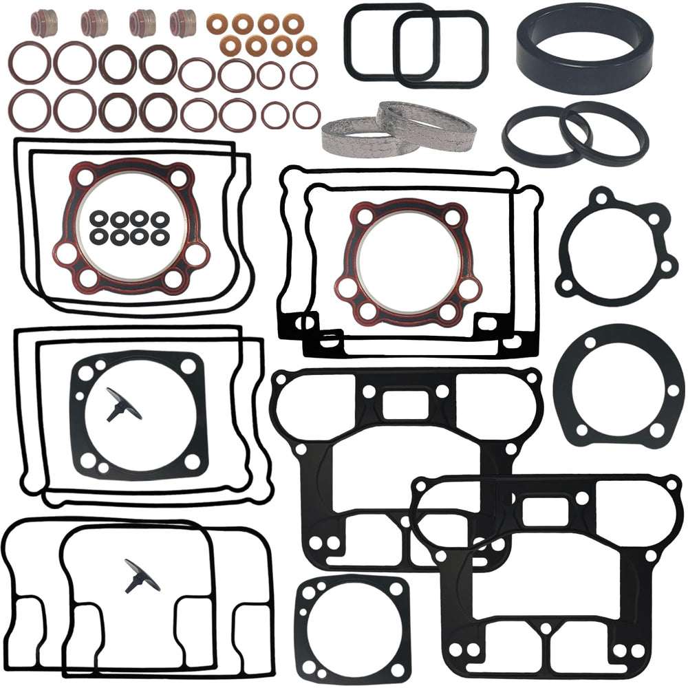 BIGLKNM front packaging of top end gasket kit showing contents and fitment