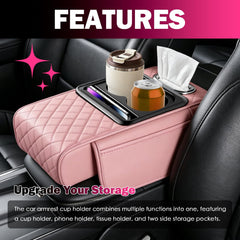 BILEKSU cup holder and phone slot detail keeping drinks and devices secure