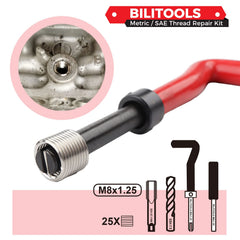 BILITOOLS 304 stainless inserts detail showing corrosion-resistant thread strength