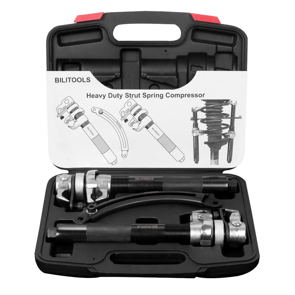 BILITOOLS front view of compressor set showing robust build and safety features
