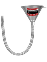 BILITOOLS front view of long oil funnel showing full length for deep access