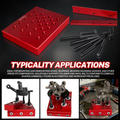 BILITOOLS locator plate with bolts illustrating secure alignment under load