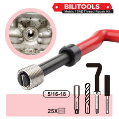 BILITOOLS 304 stainless thread inserts close detail demonstrating corrosion resistance