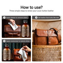 Bingbrofam moisturizer bottle closeup showing conditioning agent for supple leather