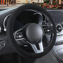 Binsheo black suede front view showing sleek design and comfort