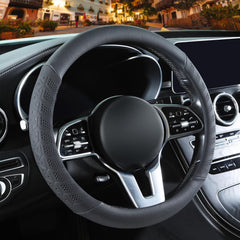 Binsheo front view of black 14-inch cover showing slim profile and premium look, enhances grip