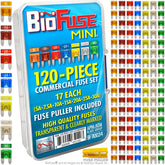 BioFuse front packaging showing the complete 120-piece kit and organization benefit