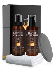 BIOOICH front packaging showing full LV leather care kit, professional results
