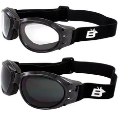 Birdz front view goggles showing frame and lenses for all-weather protection
