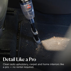 BISSELL Little Green professional-grade tools laid out, showing versatility for car interiors
