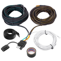Bitiontry front view of 4-pin 5-wire harness showing complete kit and plug, easy replacement