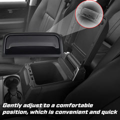 BJYXSHOP latch installed in center console demonstrating simple in-vehicle replacement