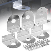 BJZ front view of L-shaped bracket showing mounting stability and secure fit
