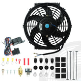 BLACKHORSE-RACING front view showing fan face and grille, benefits airflow