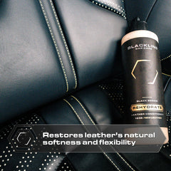Soft foam applicator pad texture by Blackline for even conditioner spread