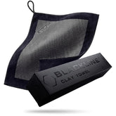 Blackline front packed towel showing branding and size, helps quick identification
