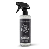 Blackline Reset front bottle showing product and Dark Ice scent benefit