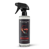 Blackline Reset bottle front label showing product and Italian Leather scent benefit