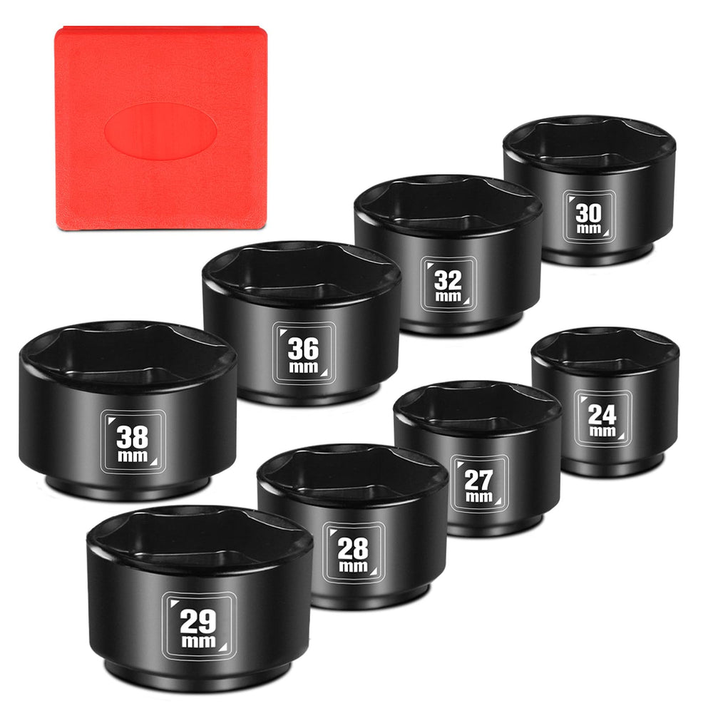 BLACKROBOT front view of full socket set showing organized case and sizes