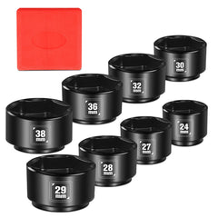 BLACKROBOT front view of full socket set showing organized case and sizes