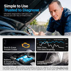 BLCKTEC 440 2.8-inch screen closeup with clear data readout and readability