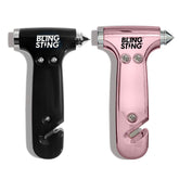 BLINGSTING front view of two-pack showing black and pink hammers for quick access