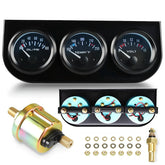 BLLYOGU front view dashboard cluster showing three illuminated meters for clear monitoring