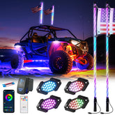 Blogole front view of whip and rock kit showing complete setup and enhanced visibility